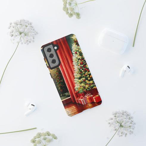 Christmas Tree in Cozy Holiday Home - Impact Resistant Phone Case